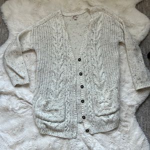 Oversized knit cardigan